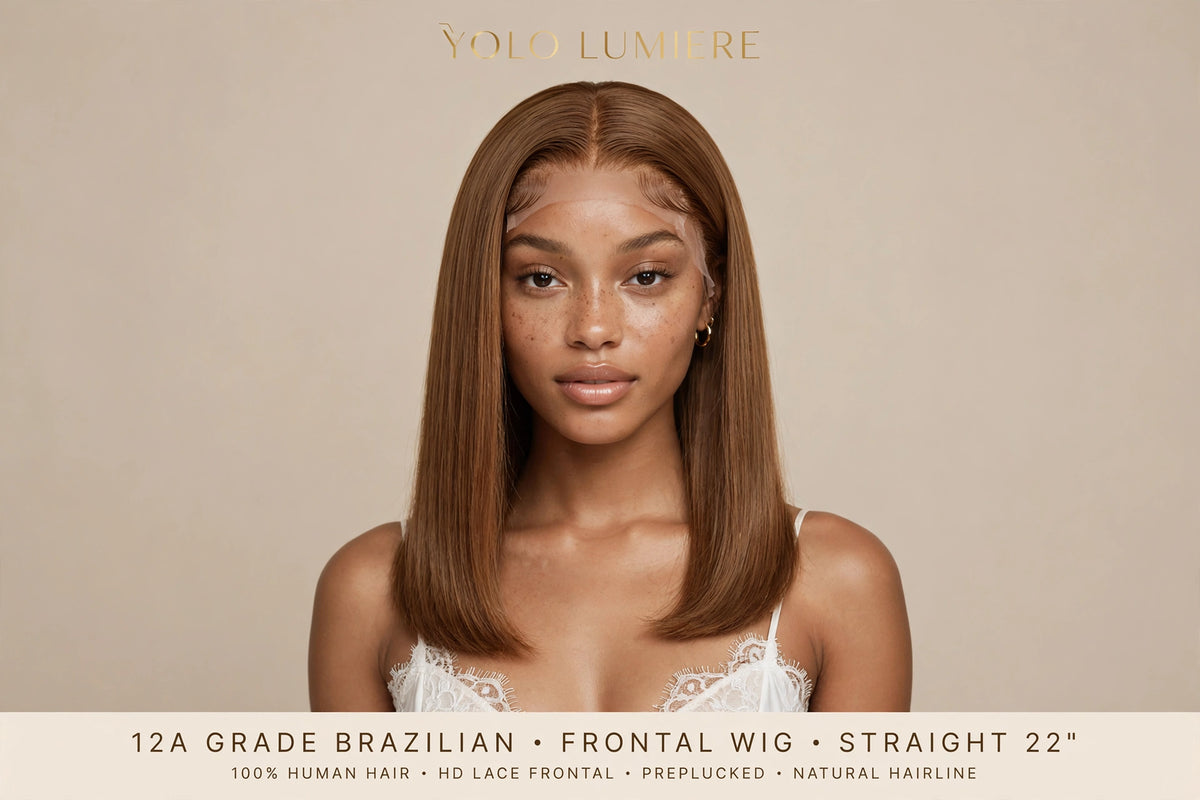 YOLO LUMIERE 4x4 Closure Straight Wig - 3 Way Parting